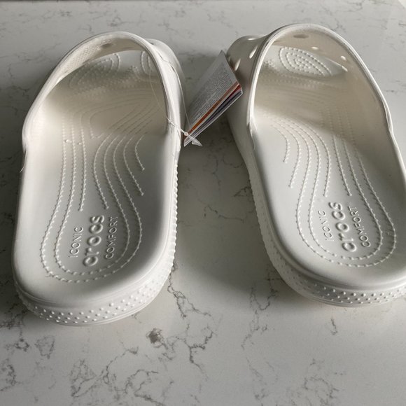 NWT Crocs Classic Slide White Summer Men\'s Sandals Size 6 main image 10